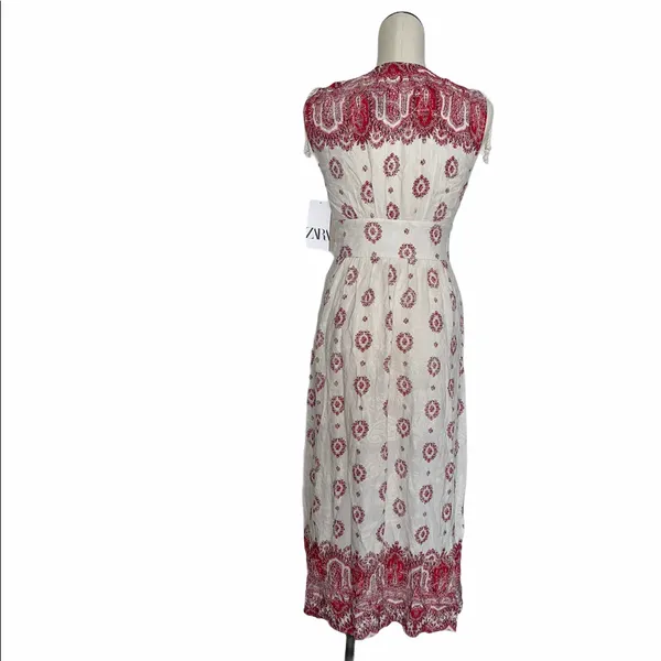 NWT ZARA Printed Embroidered Tunic Dress Bloggers Fav - Image 11