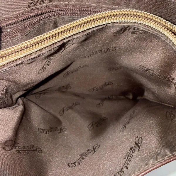 Vintage Y2k Fossil Boho Hippie Gypsy Brown Crossbody Genuine Leather Purse‎ Bag - Image 9