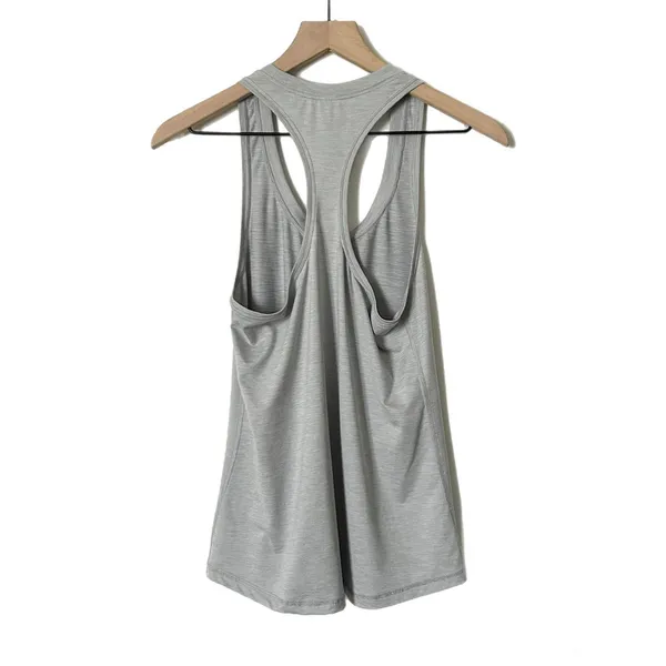 Vuori Lux Performance Tank Top Heather Grey Racerback Workout Shirt Size Small - Image 2