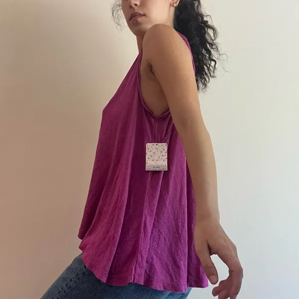 pink free people tank top NWT - Image 2