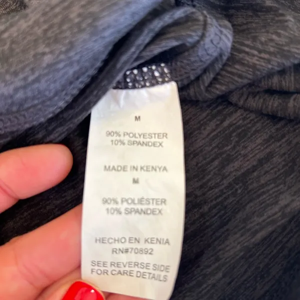 Layer 8 Heathered Gray Performance Shirt Size‎ Medium Black - Image 6