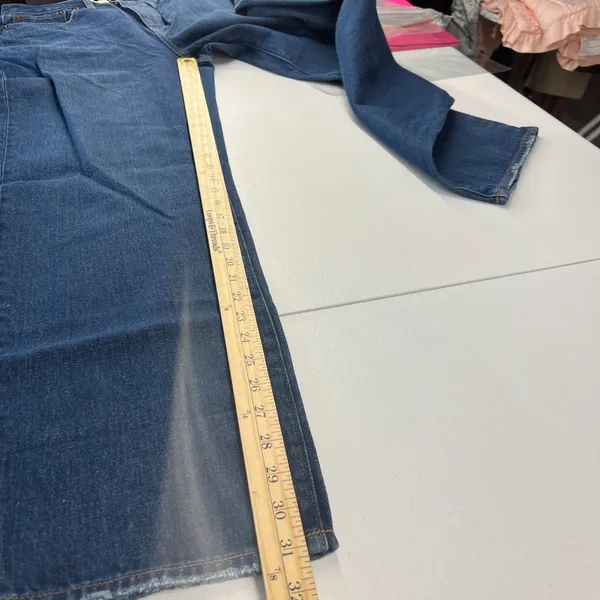 Madewell Baggy Straight Jeans Womens 28 Blue Denim Cotton Stretch High‎ Rise - Image 10