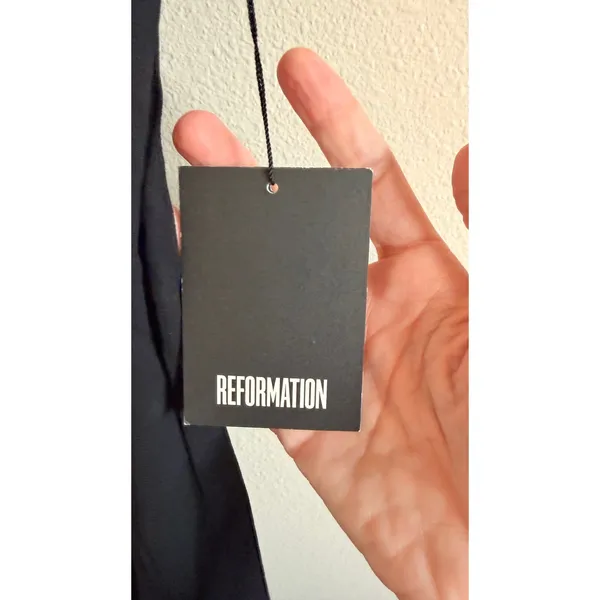 Reformation Maxi Dress Womens XS Black Jezebel Open Back Halter Formal Gown NWT - Image 3