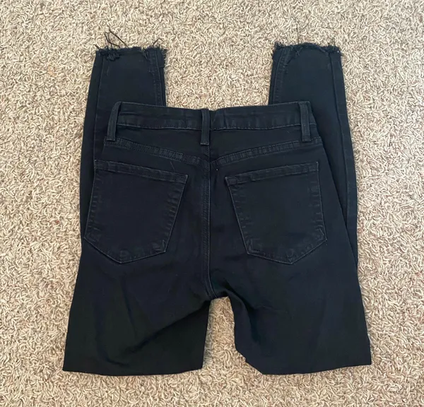 High Waist Ripped Skinny Jeans - Image 5
