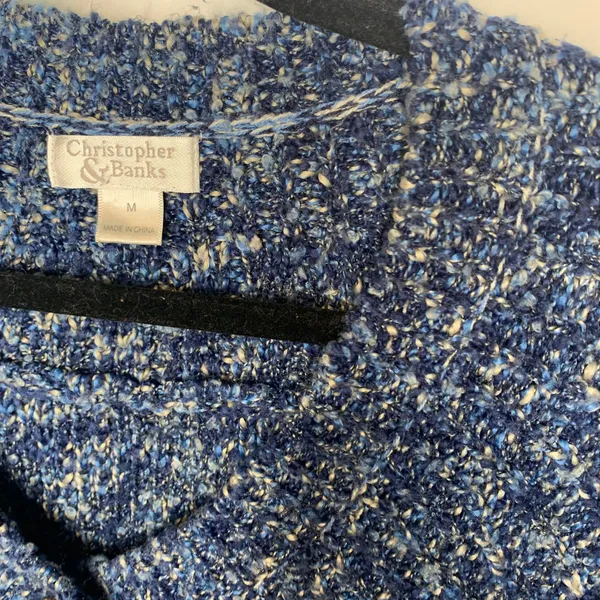 Vintage Blue Cottagecore Cardigan Sweater Sz Medium - Image 8