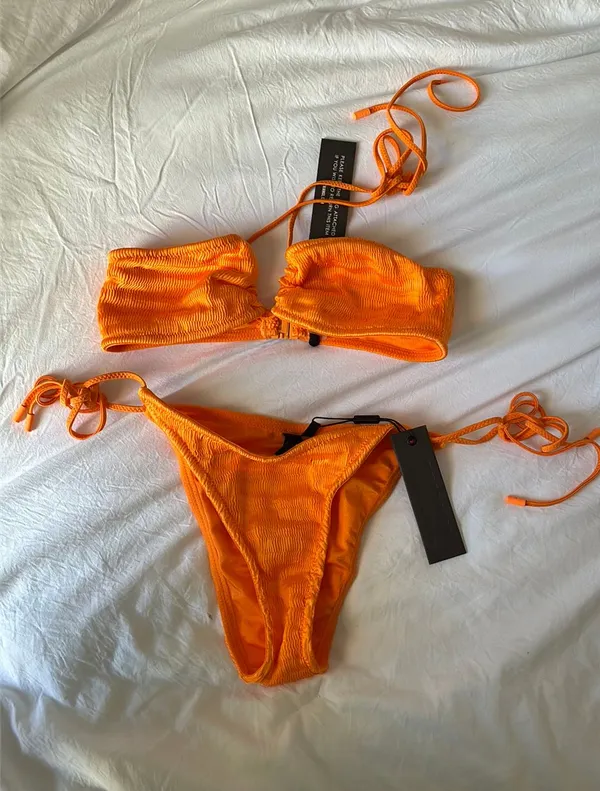 Orange Triangl Bikini Set - Image 2