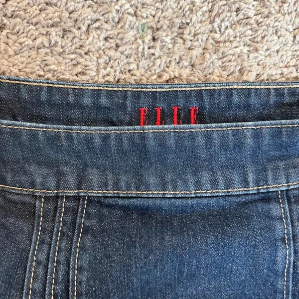 Y2K ELLE dark wash denim mini skirt - Image 2