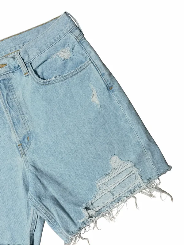 Etica Revolve Light Wash Distressed Denim Shorts Womens 30 - Image 4
