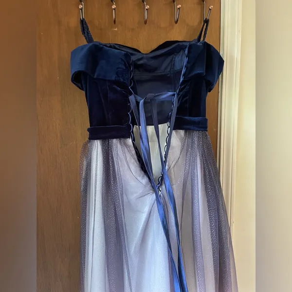 Fairy starfall ball velvet ombré tulle ballgown - Image 6