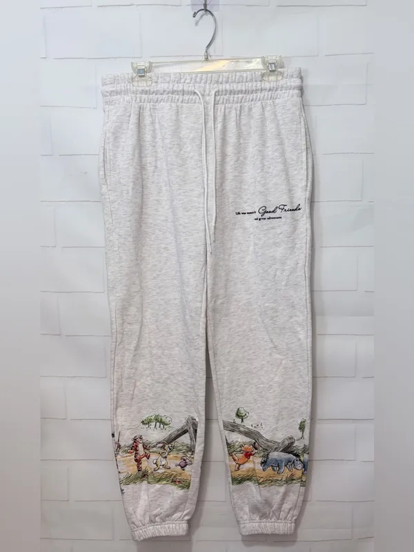 Winnie the Pooh Women's Graphic Joggers Size Medium NWOT - Image 3