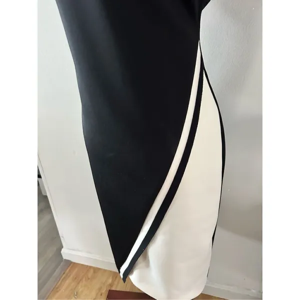 Tommy Hilfiger black and white Work dress classy size 6 - Image 2