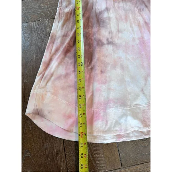 ALC Frank Tie Dye Puff Sleeve Mini Dress Womens Pink Brown Size S (T1)‎ - Image 7