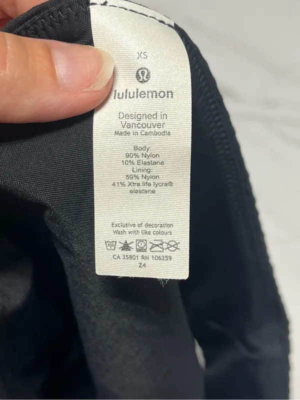 Lululemon Calm Tides Mid Rise Medium Bottom Black Xs - Image 5