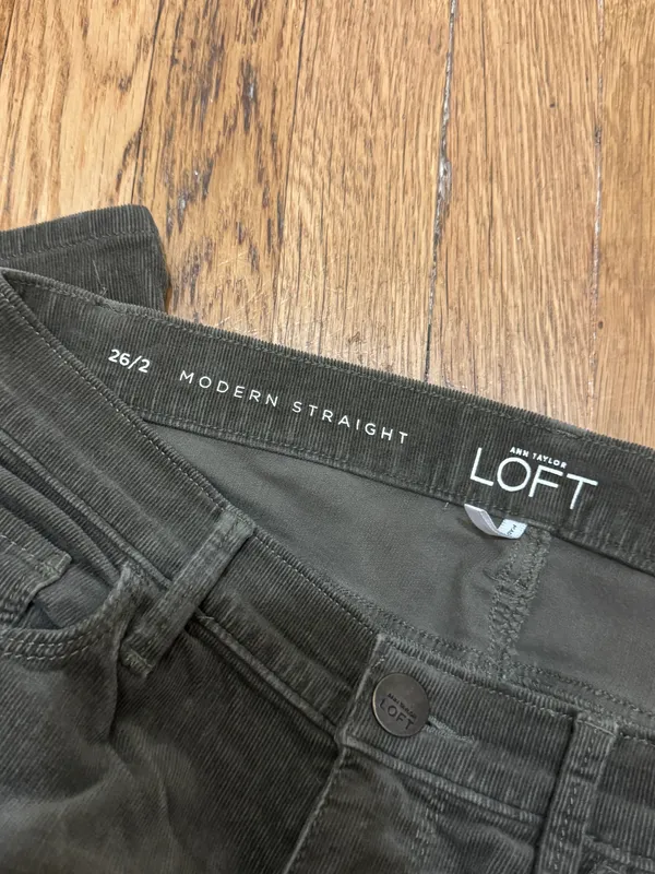 Loft low rise vintage corduroy straight leg pants - Image 3