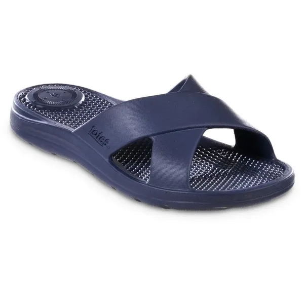 Women’s Totes Navy Blue Cross Slide Lightweight Waterproof Durable Size 9 NEW - Image 10