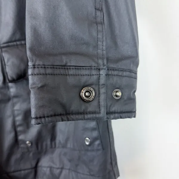 Lauren Ralph Lauren Black Waxed‎ Cotton Barn Jacket Chore Coat Size Small - Image 14