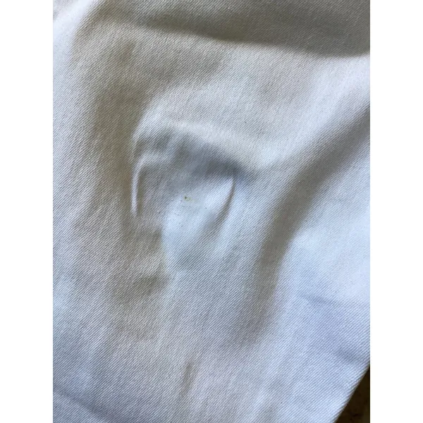 True Religion Cora Mid Rise Straight Distressed White Jeans Womens 28 Raw Hem - Image 4