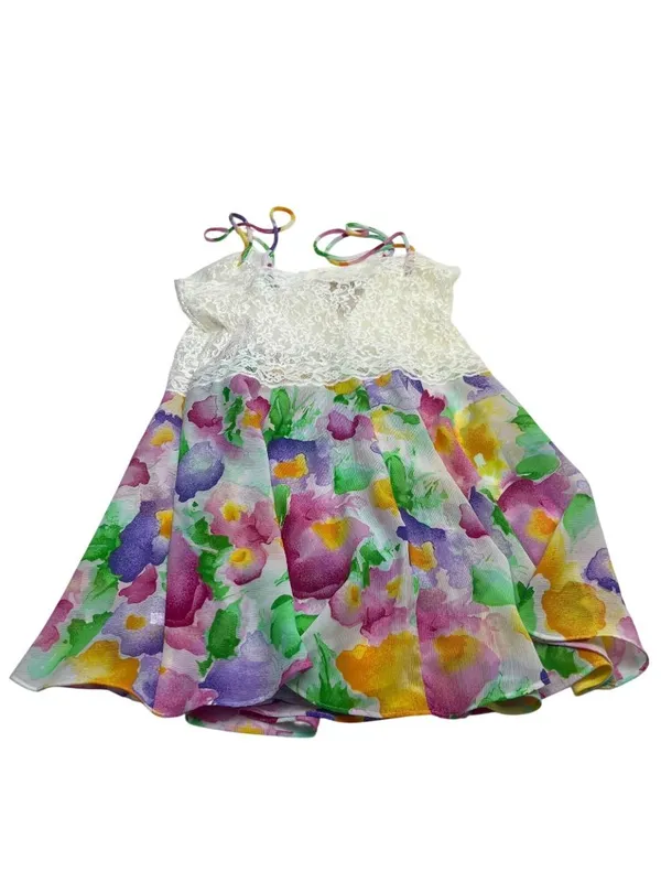 Victorias Secret Floral Babydoll Lace Chemise With Adjustable Straps Size M 31a - Image 7