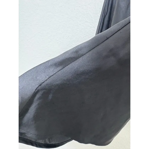 Zara Black Satin Cowl Neck Mini Dress Size Small Strappy Back 7901/338 Cocktail - Image 12