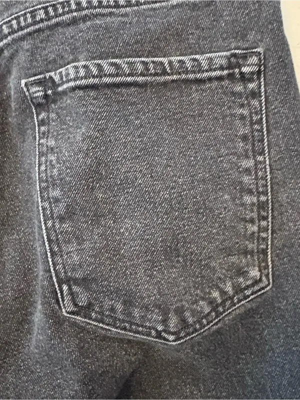 Goldsign high rise straight leg black women's jeans size 28 - Image 14
