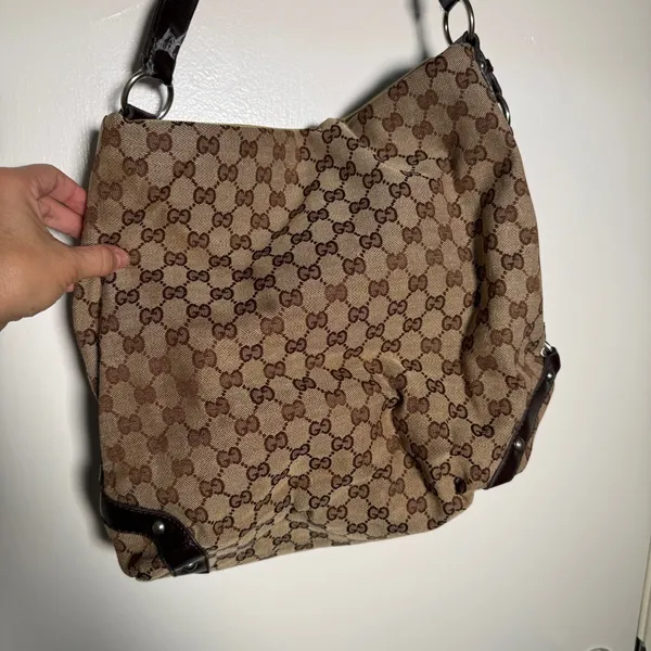 Gucci Brown GG Canvas Shoulder Bag-READ - Image 12