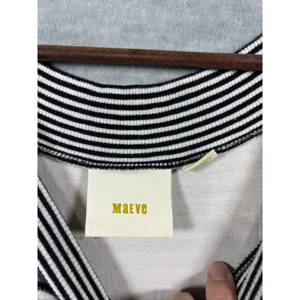 Maeve‎ Anthropologie XS Striped Dress Black & White - Image 3