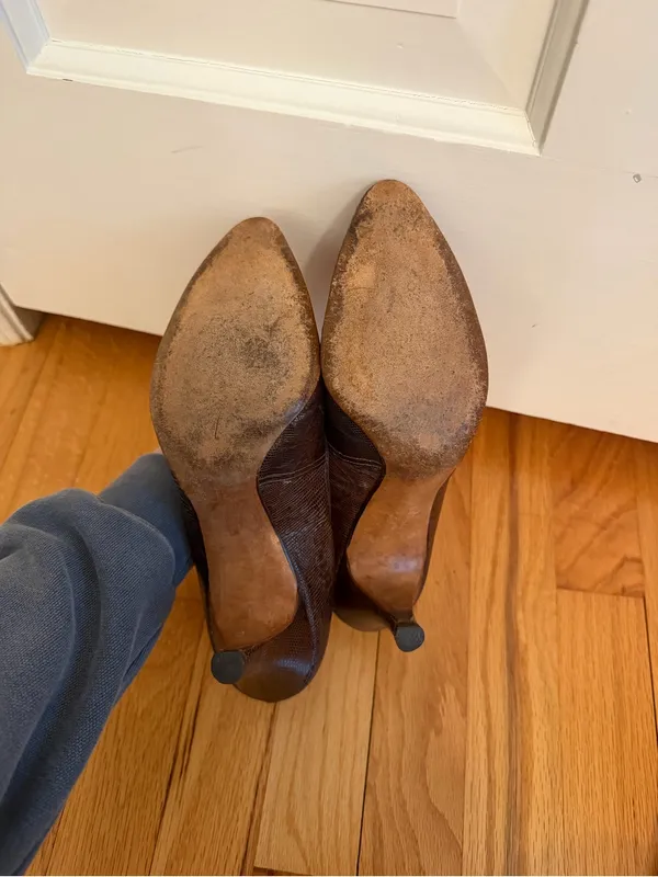 Naturalizer Authentic Alligator Skim Pumps Size 7 Vintage - Image 4