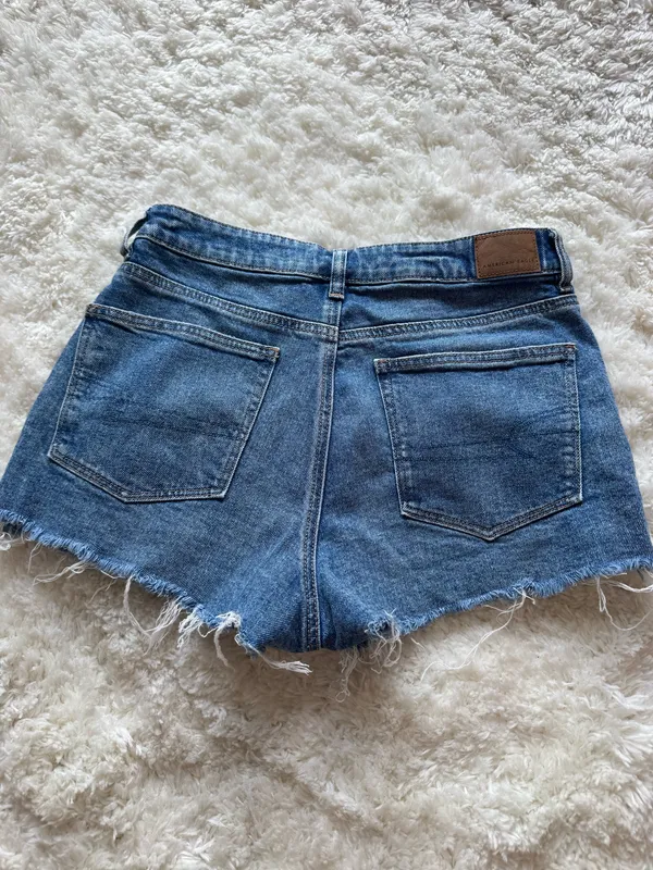 American Eagle Outfitters Crossover Mom Shorts Strigid Denim - Image 3