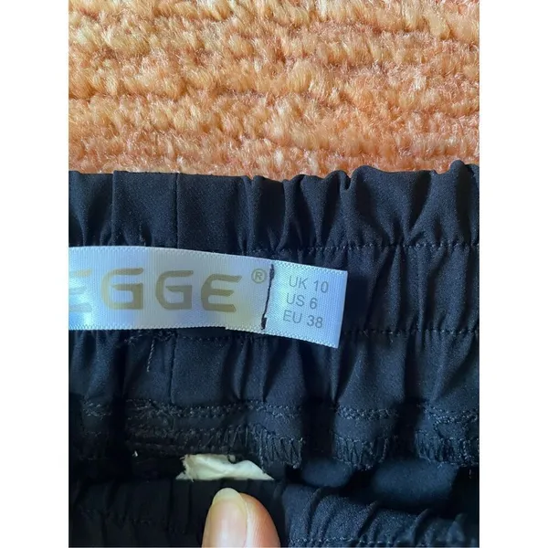 NWOT EGGE BLACK PANTS M Black Size 6 - Image 3