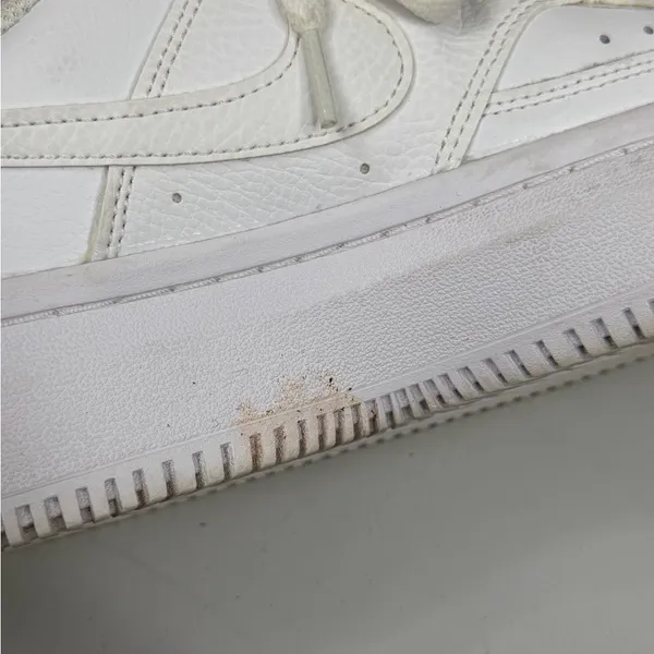 NIKE Women's Court Vision Alta Platform Sneakers White-9 - Image 9
