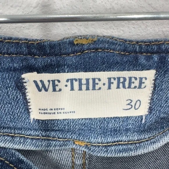 We The Free Free People Level Up Slit Bootcut Jeans Medium Wash Size‎ 30 Boho - Image 4