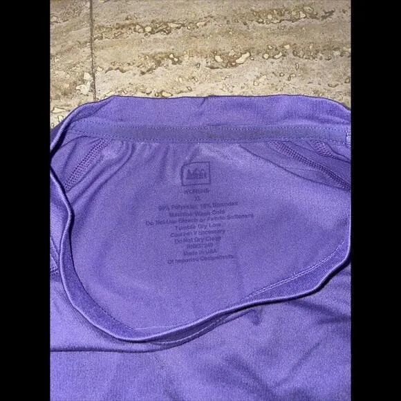 REI‎ Co-Op Women's XL Long Sleeve T-Shirt Polyester blend Lavender Purple - Image 3