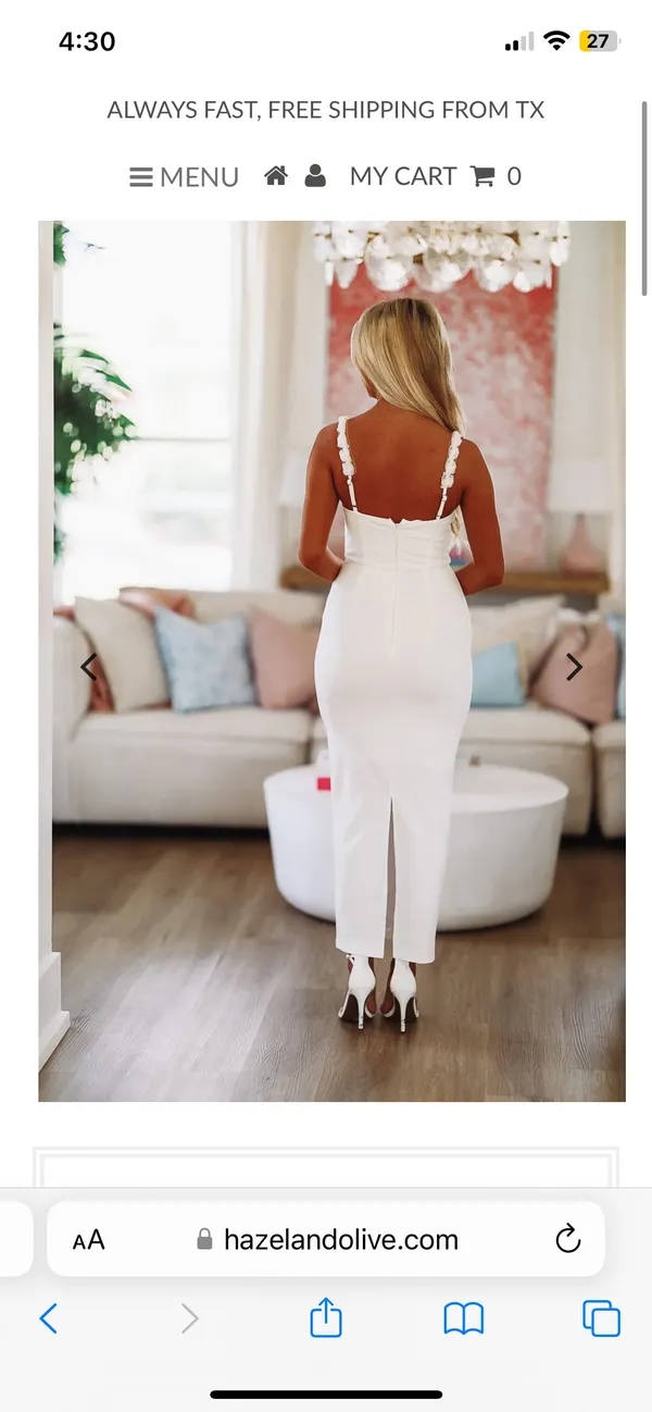 Hazel and Olive White Dress - Image 2