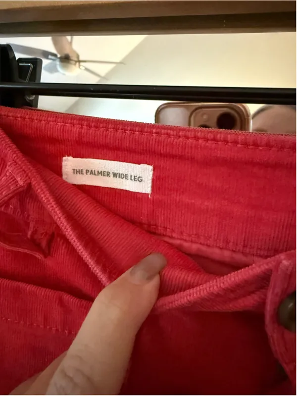 Women's LOFT The Palmer Wide Leg Pants Red Size 4 - Image 4