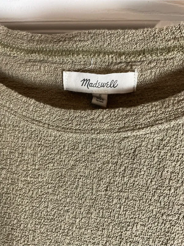 Madewell Texture & Thread Flutter-Sleeve Women’s Top size Small - Image 4
