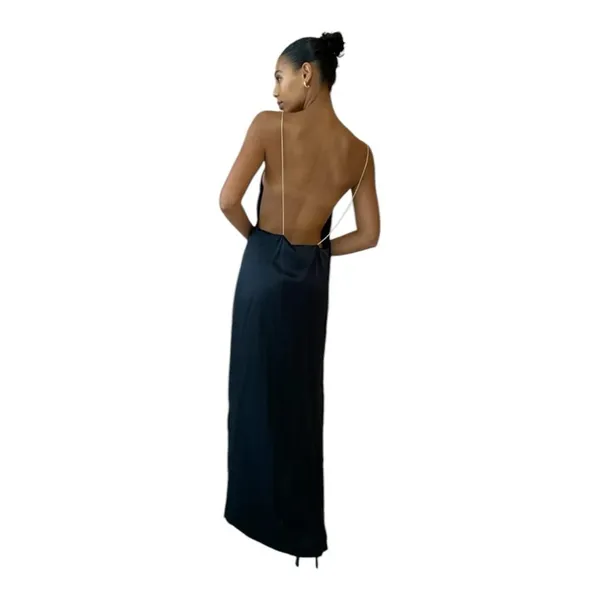 Magali Pascal Glam‎ Maxi Dress In Black Size Medium NWT - Image 4
