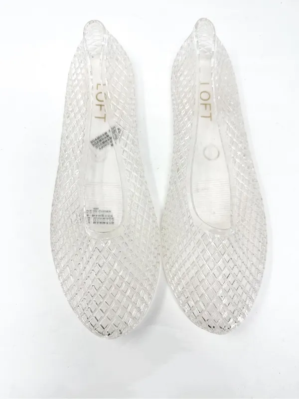 LOFT Clear Jelly Ballet Flats Size 9 - Image 4