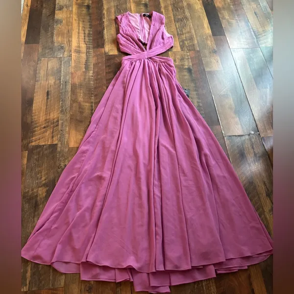Lulu's Pink Sweetheart Maxi Gown - Image 6