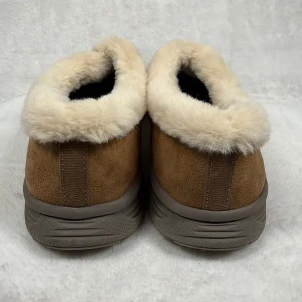 Bzees Snicker Womens 8.5M‎ Brown Faux Suede Fur Lined Slip On Comfort Shoes - Image 6