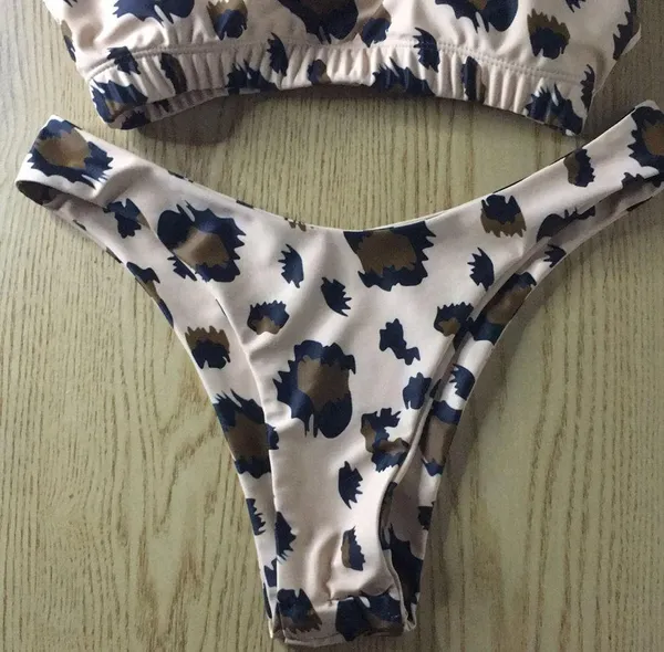 2Pc Super Sexy Animal Print Bikini Swimsuit Size Small - Image 4