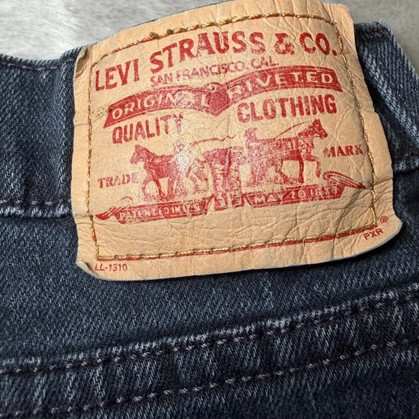 Levis 515 Womens Size 14 Long Bootcut Jeans Dark Wash Stretch Denim Blue Casual - Image 4