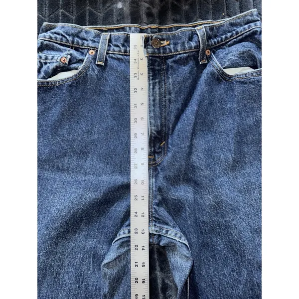 VTG Levis 551 Women's Relaxed Fit Tapered Leg 90s Made USA Jeans Sz 14‎ MED - Image 8