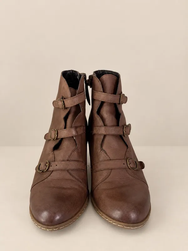 Franco Sarto brown ankle booties  - Image 5