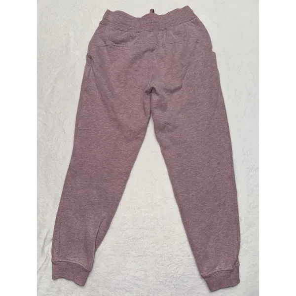 Lululemon Women's Scuba Jogger Heathered Pink High Rise Pockets Size 4 - Image 5