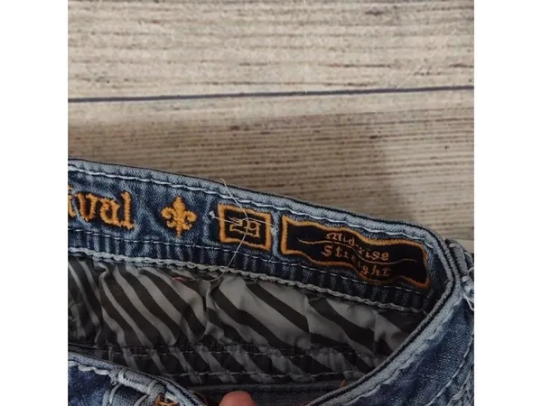 Rock revival sukara mid rise straight jeans 29 - Image 3