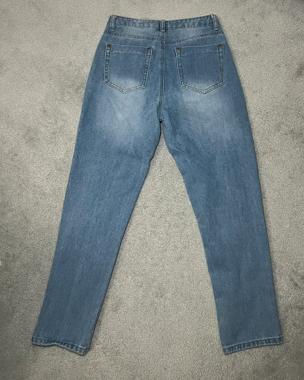 Girl Talk Distressed Mom Jeans - Image 3