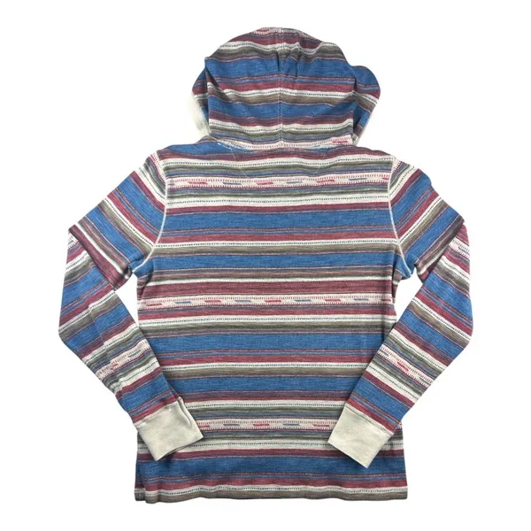 Lauren Jeans Co Ralph Lauren S Striped Southwest Hoodie Blue Red Pullover Baja - Image 7