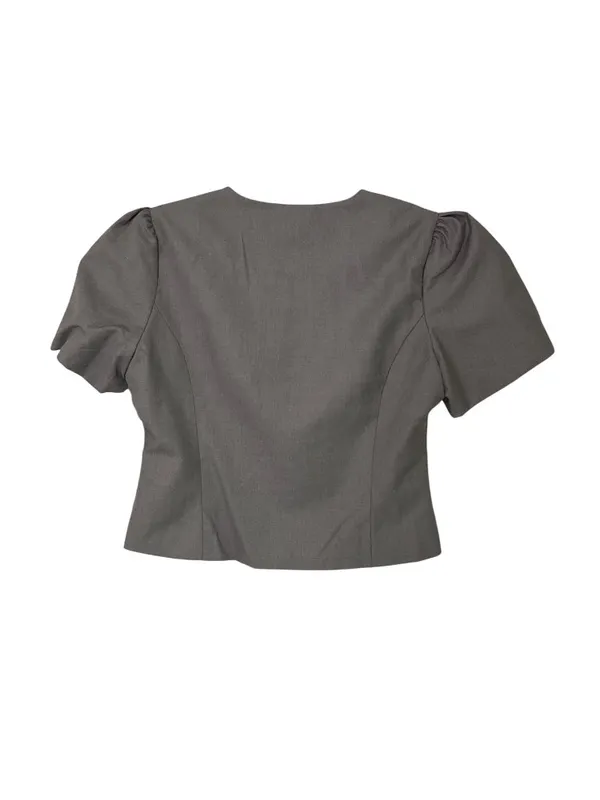 LIONESS Femme Blouse in Grey XLarge New Womens Cropped Jacket Blazer - Image 8