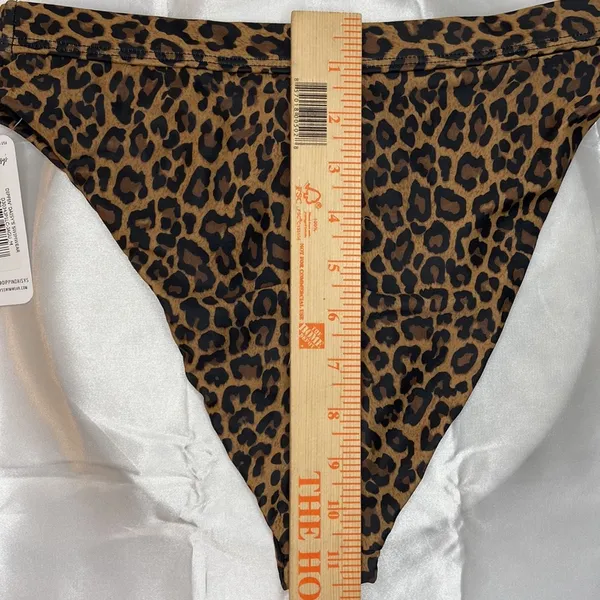 Dippin' Daisy's Women’s Animal Print Ultra High Waist Bikini Bottoms Size Medium - Image 5