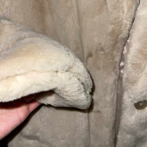 Abercrombie Faux Fur Long-Length Coat A&F XS - Image 7